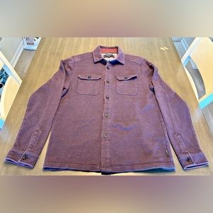 Ted Baker Toolow Shirt Thick Button Down Designer Fall Winter Size Large-Size 4